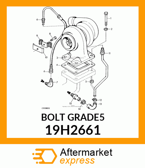 SCREW, HEX HEAD 19H2661