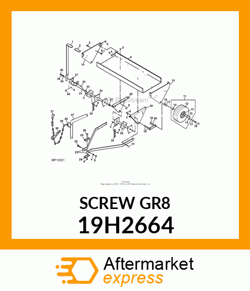 SCREW, HEX HEAD 19H2664