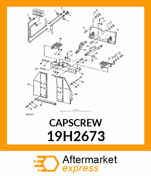 SCREW, HEX HEAD 19H2673