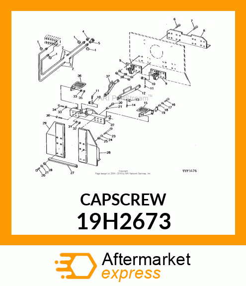 SCREW, HEX HEAD 19H2673