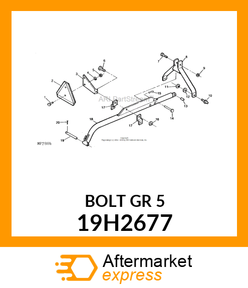 SCREW, HEX HEAD 19H2677