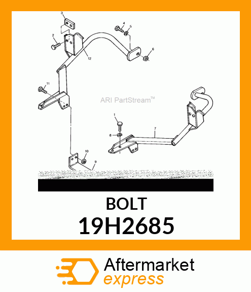 SCREW, HEX HEAD 19H2685