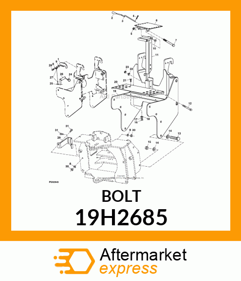 SCREW, HEX HEAD 19H2685