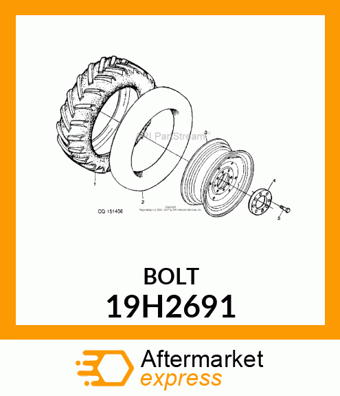 SCREW, HEX HEAD 19H2691