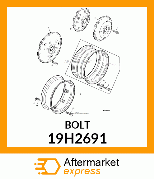 SCREW, HEX HEAD 19H2691