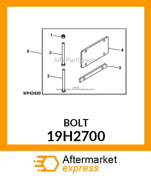 SCREW, HEX HEAD 19H2700