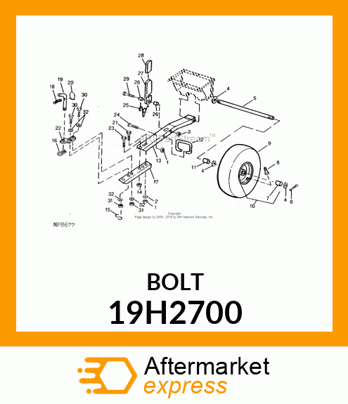 SCREW, HEX HEAD 19H2700