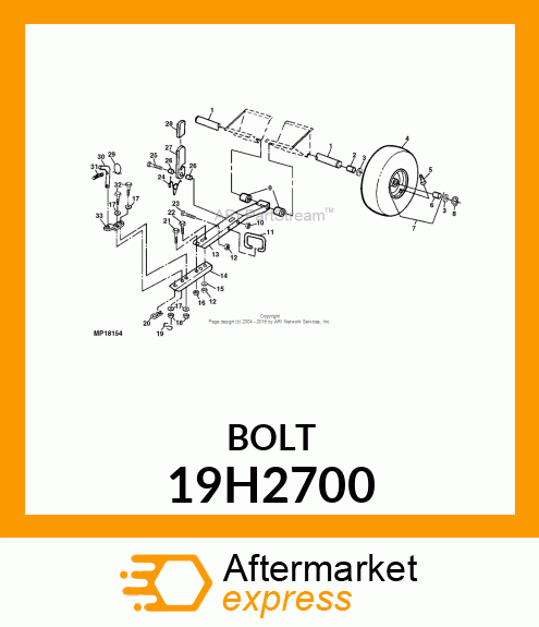 SCREW, HEX HEAD 19H2700