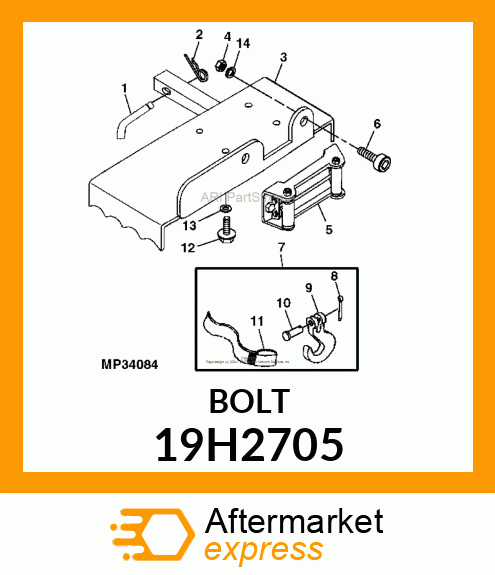 SCREW, HEX HEAD 19H2705