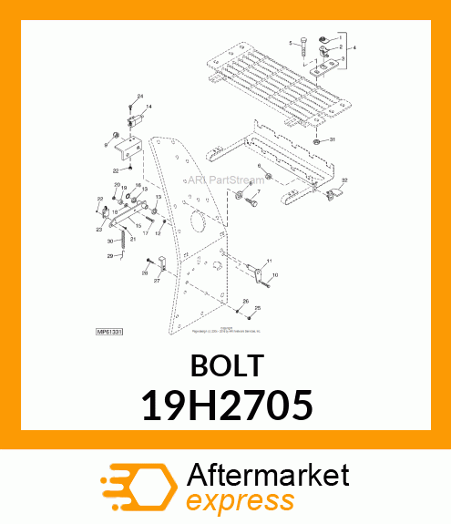 SCREW, HEX HEAD 19H2705