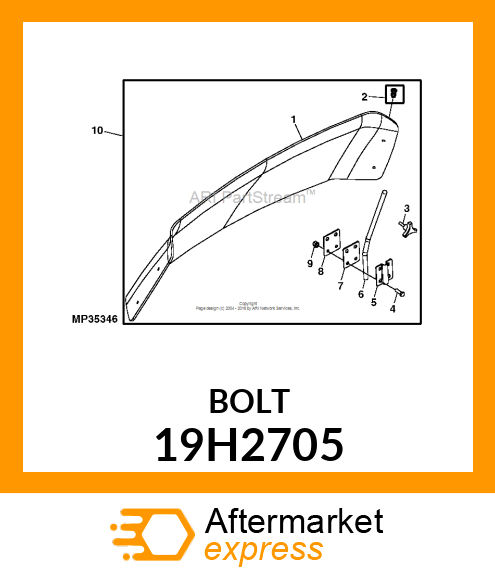 SCREW, HEX HEAD 19H2705