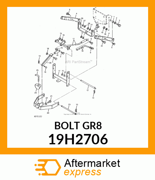 SCREW, HEX HEAD 19H2706