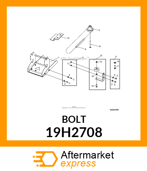 SCREW, HEX HEAD 19H2708