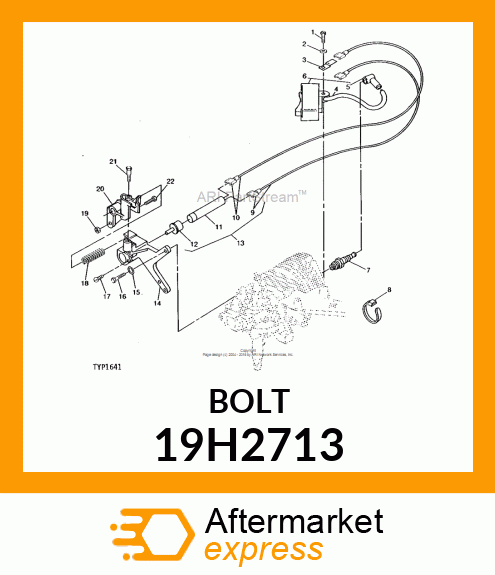 SCREW, HEX HEAD 19H2713