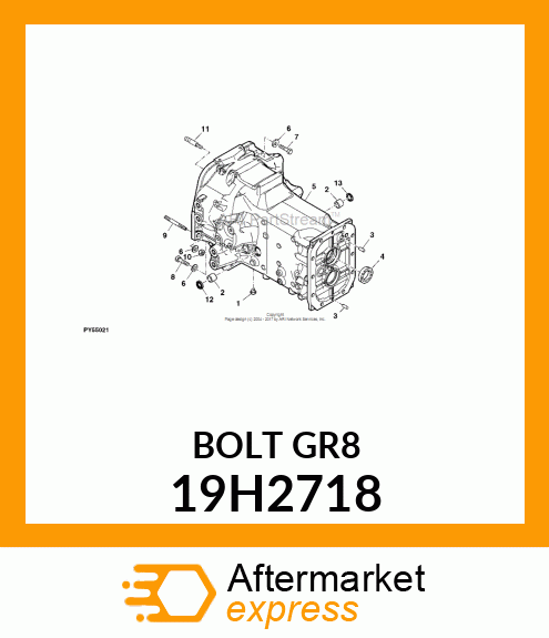 SCREW, HEX HEAD 19H2718