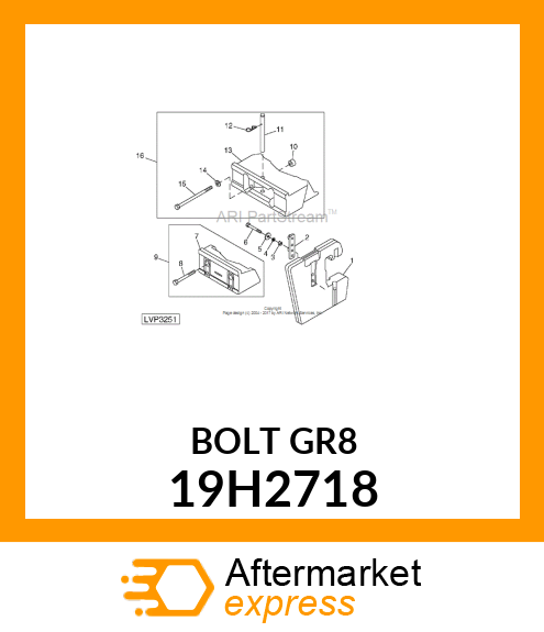 SCREW, HEX HEAD 19H2718