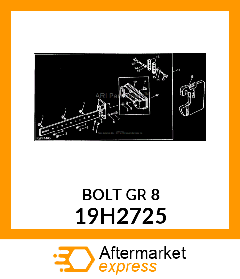 SCREW, HEX HEAD 19H2725