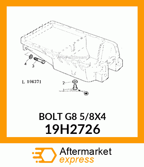 SCREW, HEX HEAD 19H2726