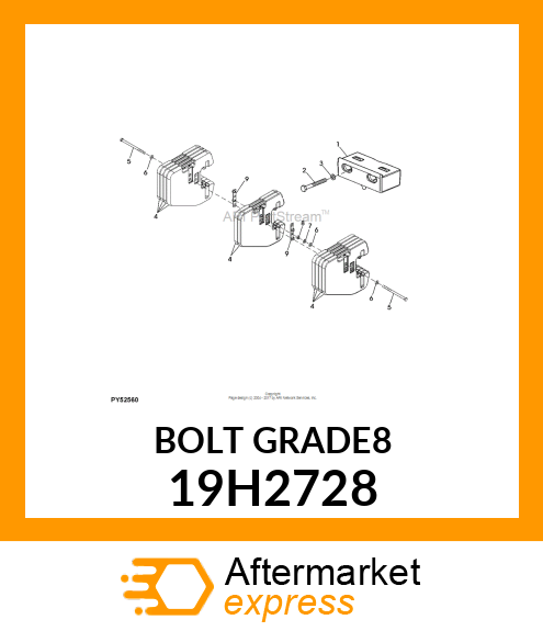 SCREW, HEX HEAD 19H2728