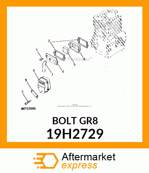 SCREW, HEX HEAD 19H2729