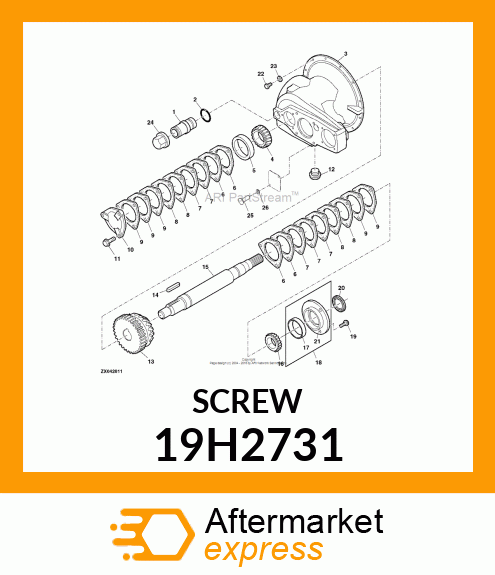 SCREW, HEX HEAD 19H2731