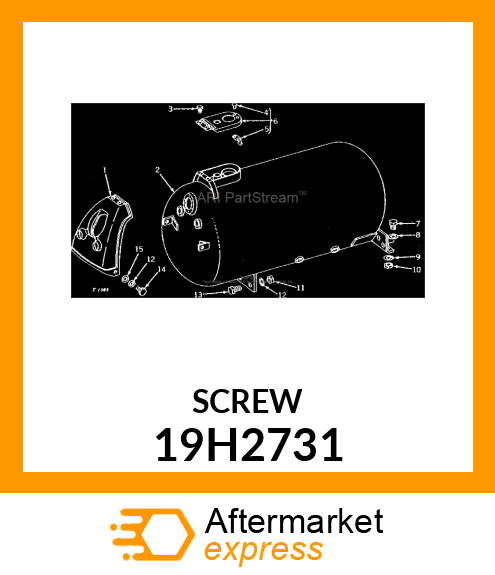 SCREW, HEX HEAD 19H2731