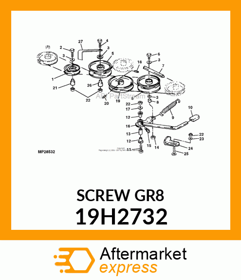 SCREW, HEX HEAD 19H2732