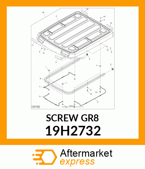 SCREW, HEX HEAD 19H2732