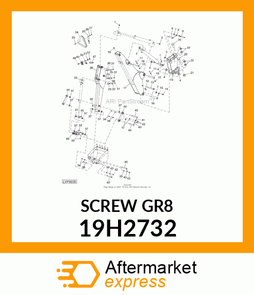 SCREW, HEX HEAD 19H2732