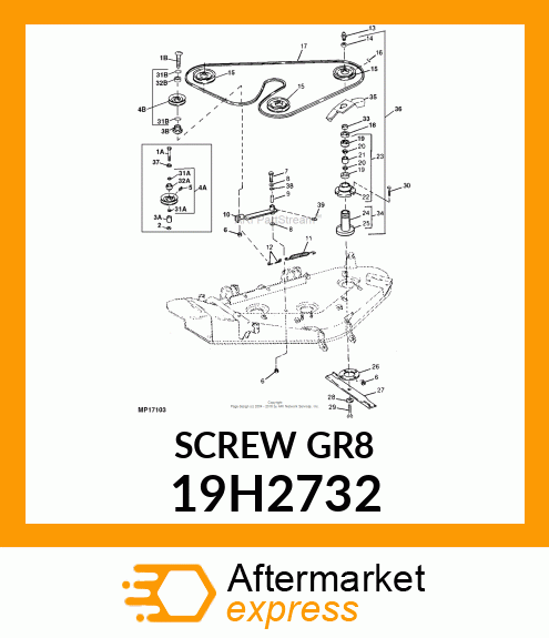 SCREW, HEX HEAD 19H2732