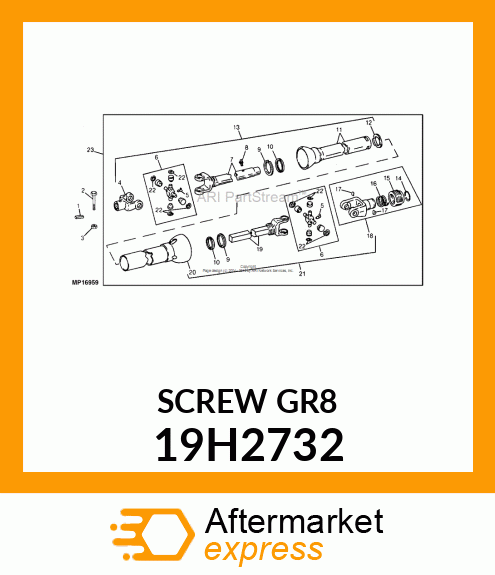 SCREW, HEX HEAD 19H2732