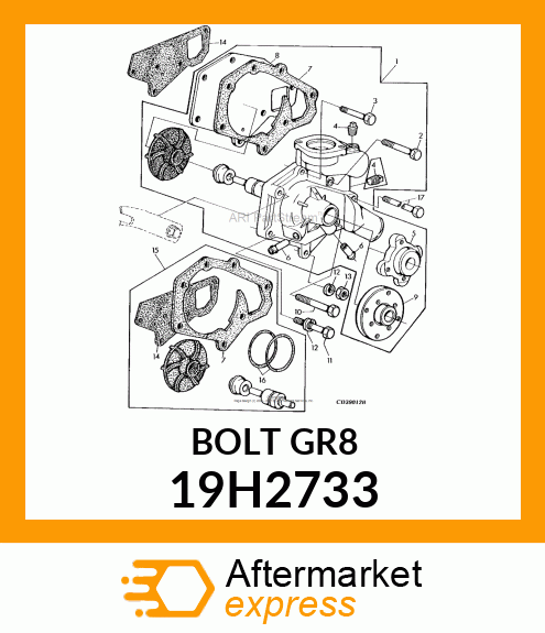 SCREW, HEX HEAD 19H2733