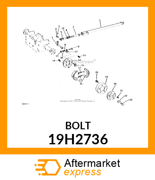 SCREW, HEX HEAD 19H2736