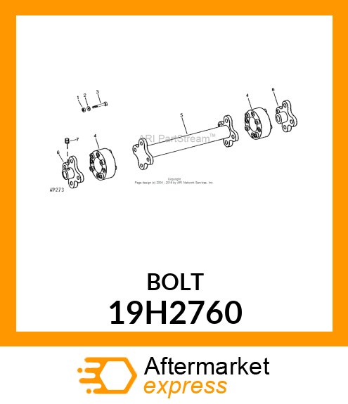 SCREW, HEX HEAD 19H2760