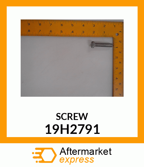 SCREW, HEX HEAD 19H2791