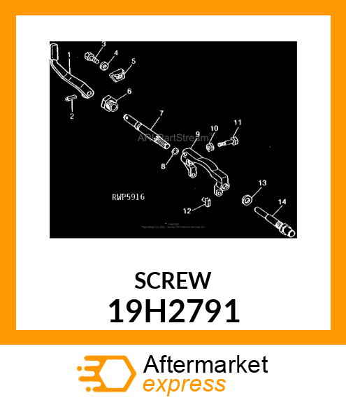 SCREW, HEX HEAD 19H2791