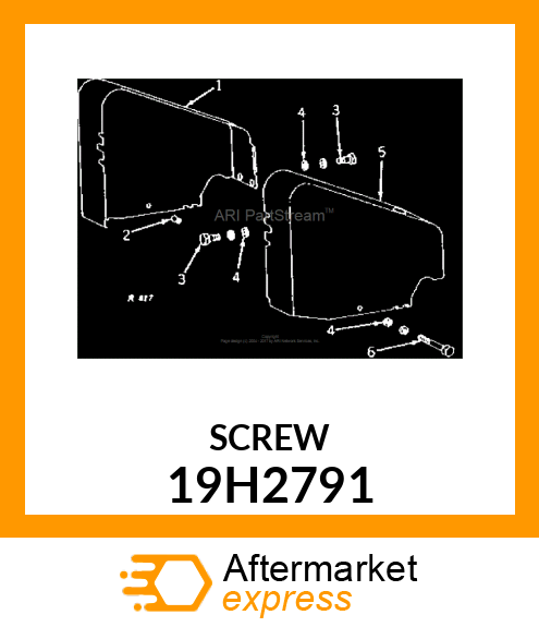 SCREW, HEX HEAD 19H2791