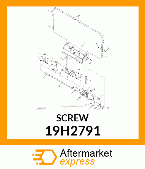 SCREW, HEX HEAD 19H2791