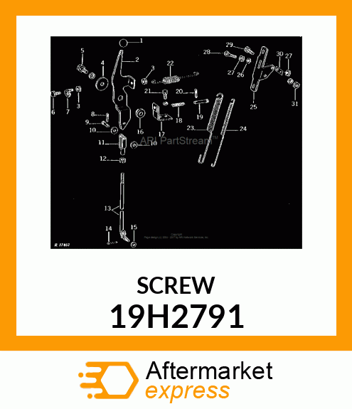 SCREW, HEX HEAD 19H2791