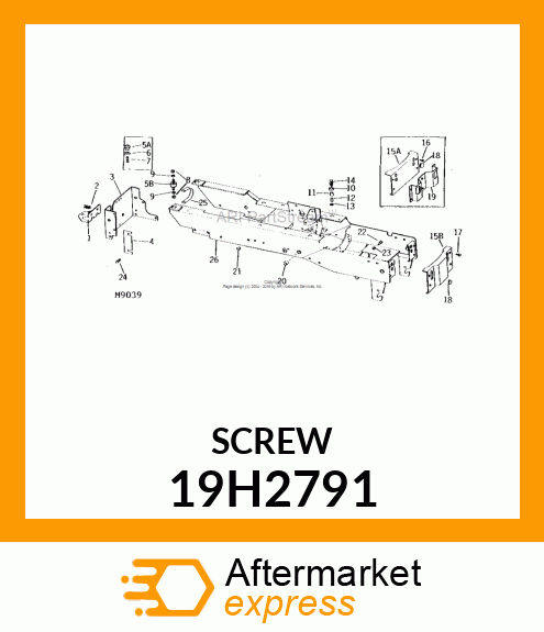 SCREW, HEX HEAD 19H2791