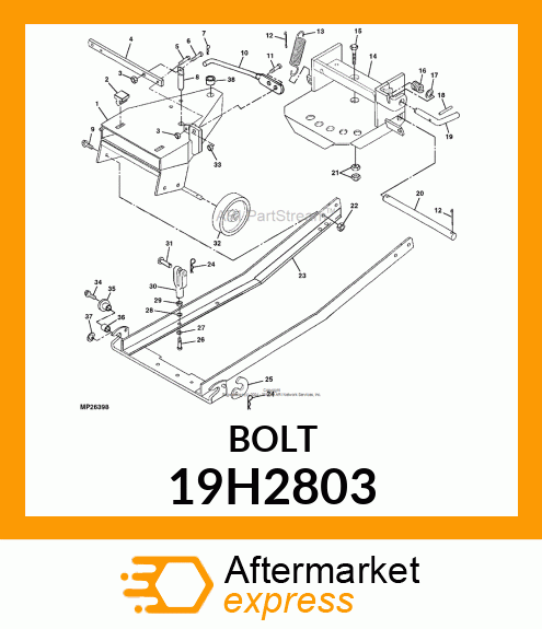 SCREW, HEX HEAD 19H2803