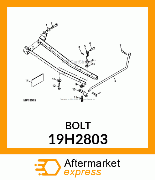 SCREW, HEX HEAD 19H2803