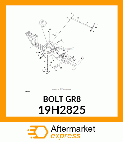 SCREW, HEX HEAD 19H2825