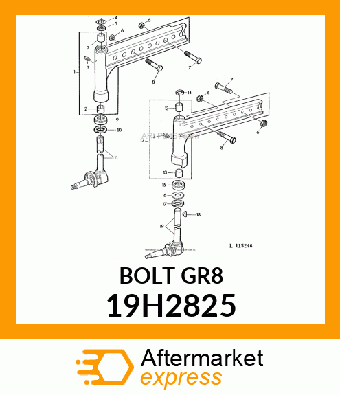 SCREW, HEX HEAD 19H2825