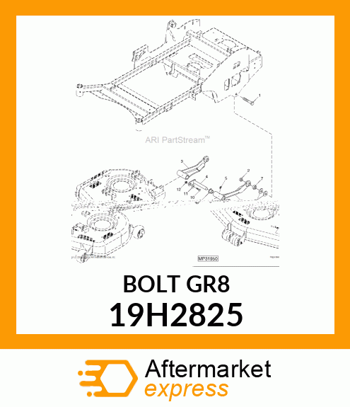 SCREW, HEX HEAD 19H2825