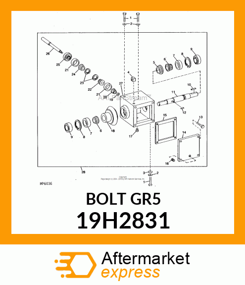 SCREW, HEX HEAD 19H2831