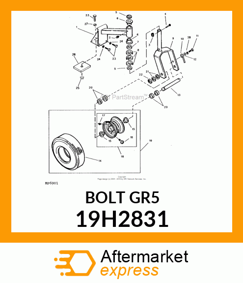 SCREW, HEX HEAD 19H2831