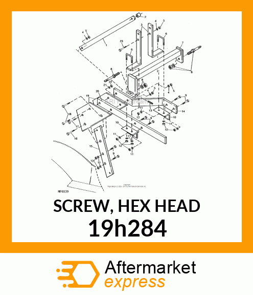 SCREW, HEX HEAD 19h284