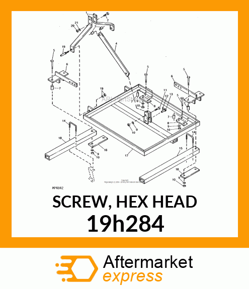 SCREW, HEX HEAD 19h284