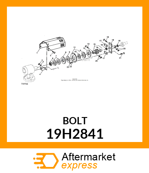 SCREW, HEX HEAD 19H2841